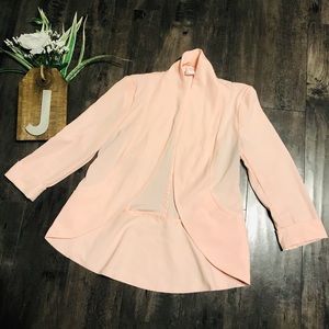 Candies Blush Pink Blazer w/Cuffed Sleeves